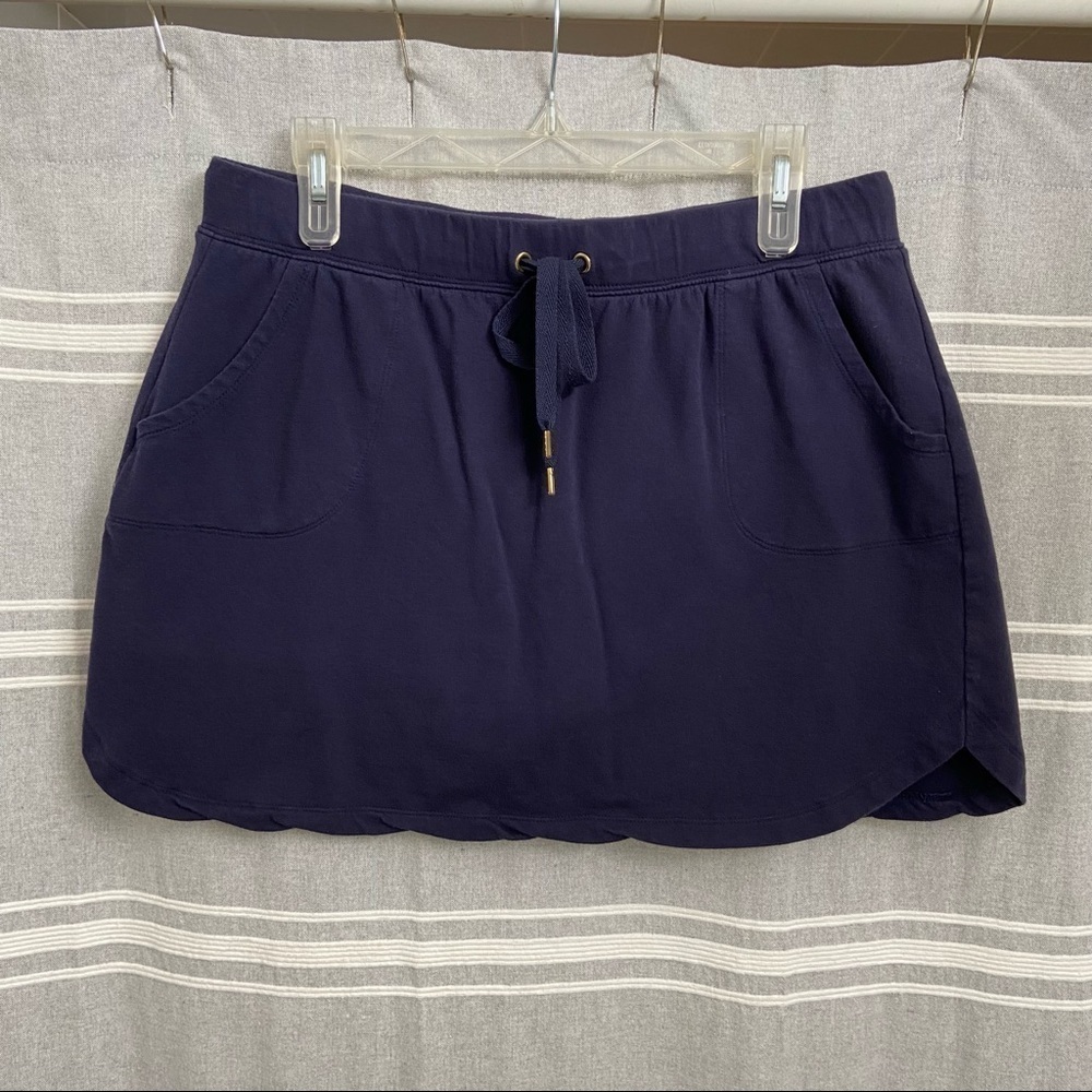 CROWN & IVY / Blue Cotton Skort Size L